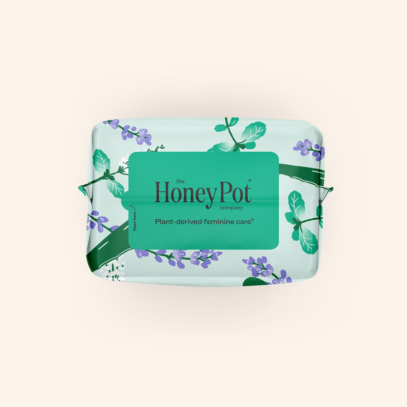 Organic Cotton Cover Cooling Herbal Infusion Heavy Flow Daytime Pads
