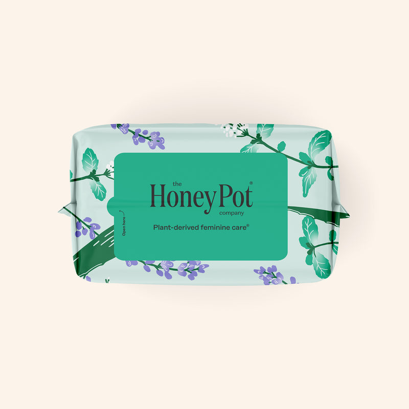 Organic Cotton Cover Cooling Herbal Infusion Heavy Flow Overnight Pads