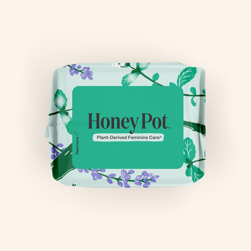 Organic Cotton Cover Cooling Herbal Infusion Heavy Flow Overnight Pads