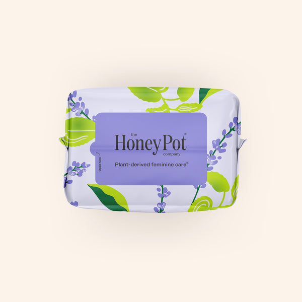 Organic Cotton Cover Calming Herbal Infusion Super Pads With Wings