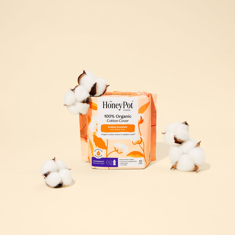 Organic Cotton Comfort Cover Overnight Pads