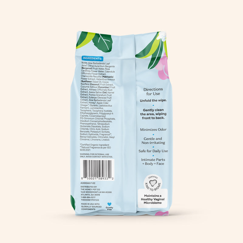 Sensitive with Rosewater Intimate Wipes