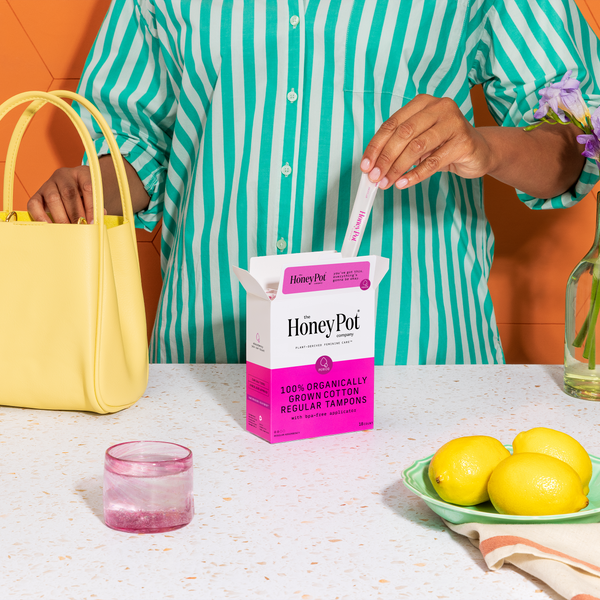 Organic Cotton Core Regular Tampons