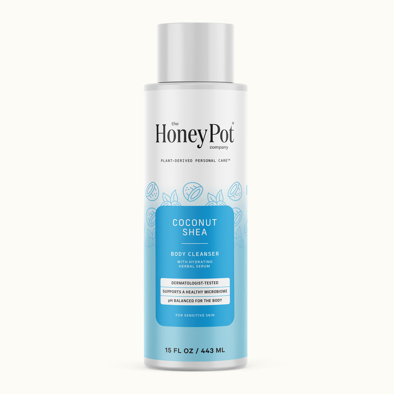 potted plant body wash The Honey Pot Company Coconut Shea Hydrating Body Cleanser
