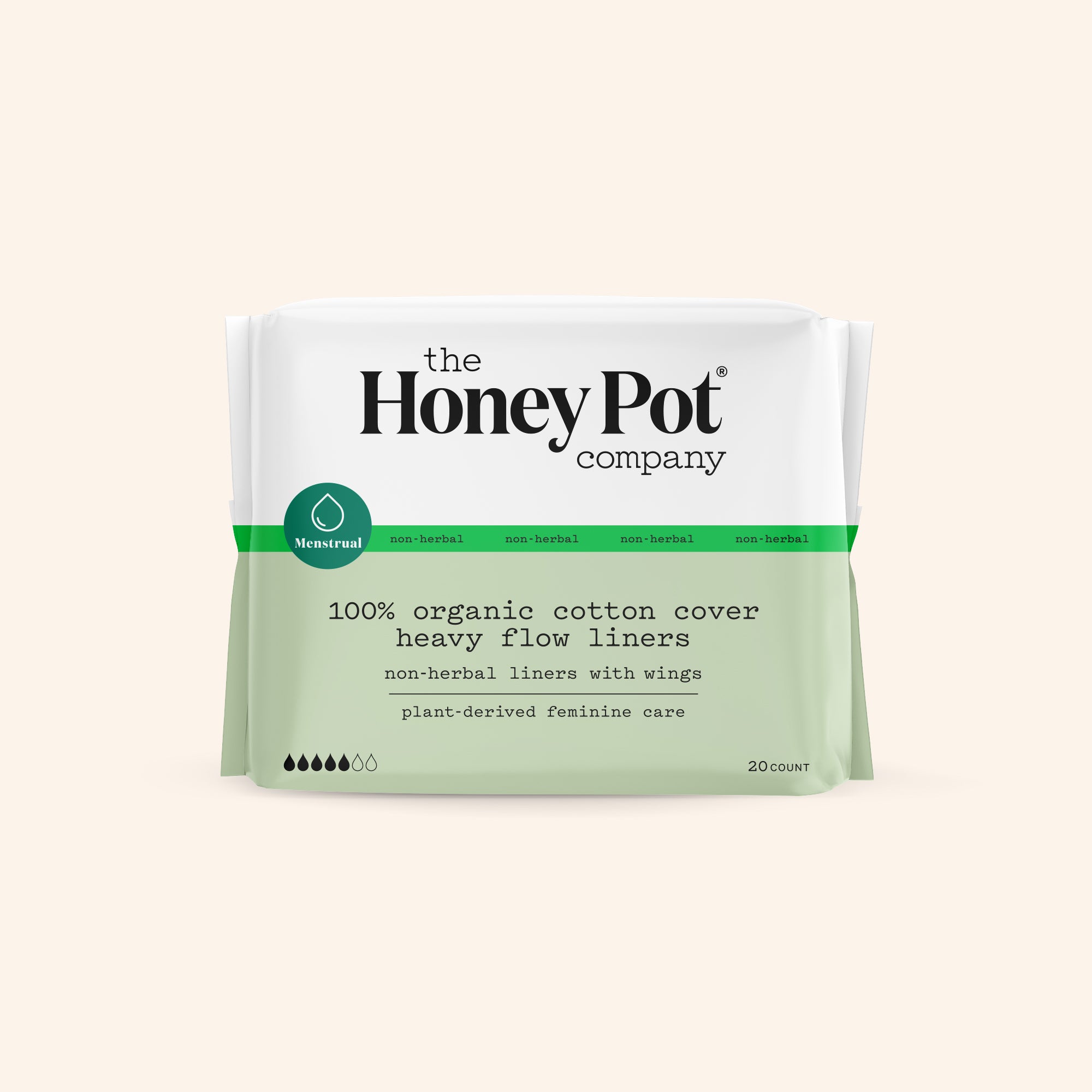 Organic Cotton Cover Honey Pot Pantiliner Pads - Non-Herbal – The Honey ...