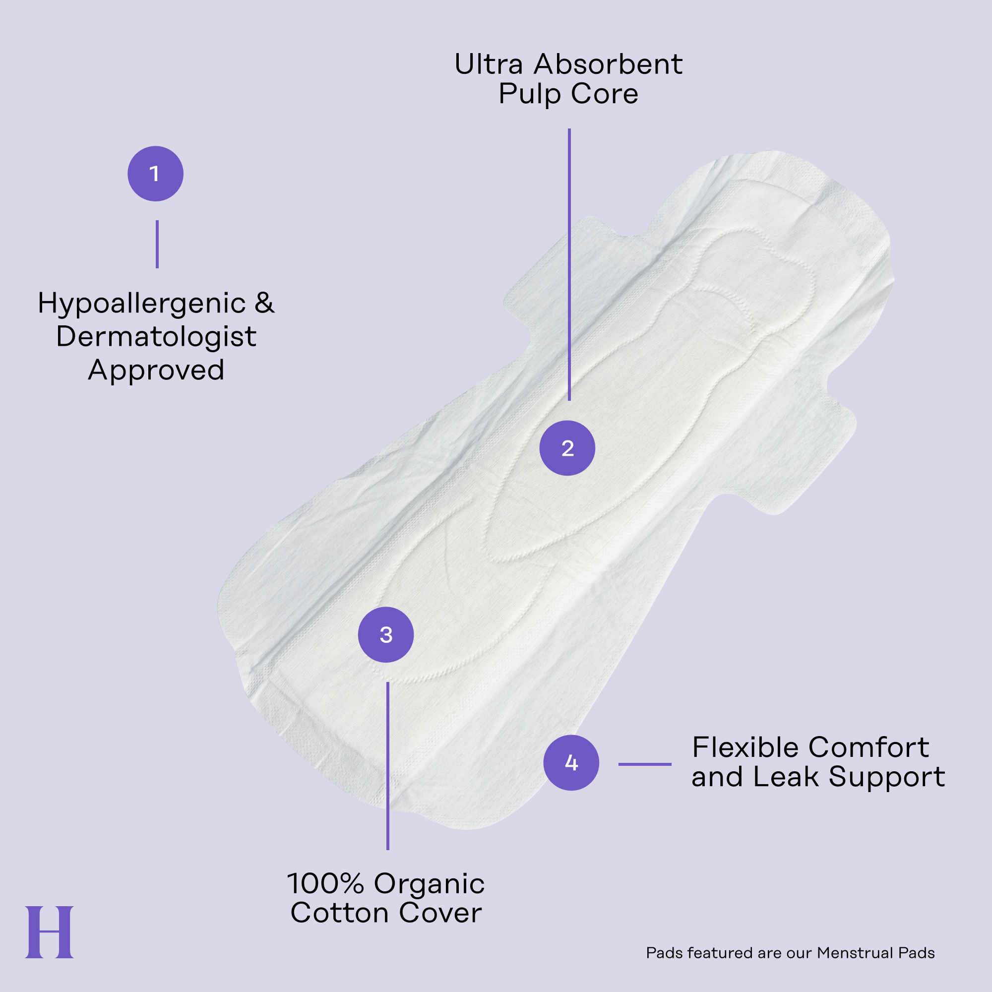 Honey Pot Organic Cotton Cover Overnight Incontinence Pads The Honey